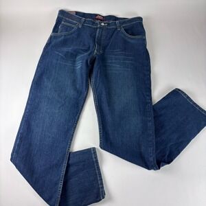 Bulwark FR Jeans Mens 38x36 Blue Denim Flame‎ Resistant Work Straight Stretch